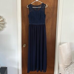 Navy blue formal gown